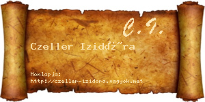 Czeller Izidóra névjegykártya